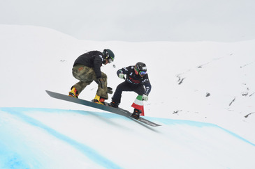 Lucas Eguibar, 1st qualified for the FIS Snowboard Wold Cup final race in Baqueira Beret
